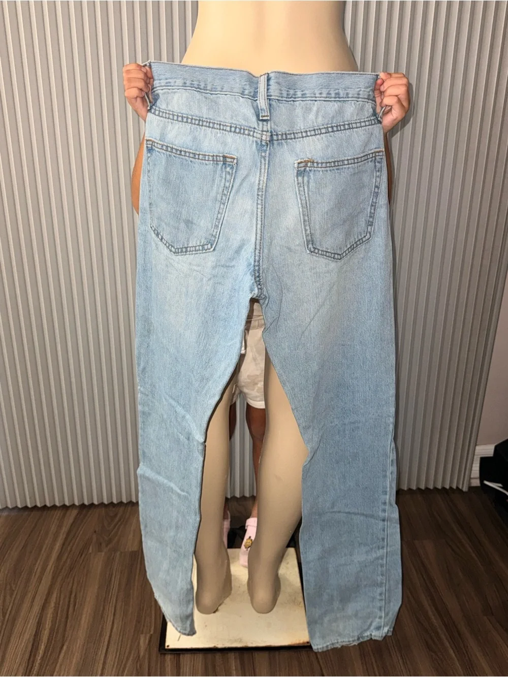 Old Navy Light Blue Straight Leg Kids Jeans